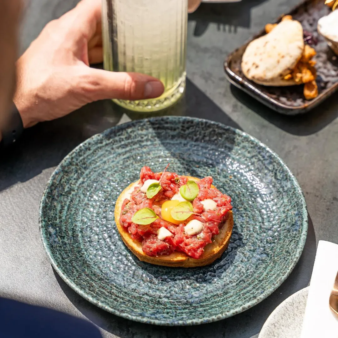 Small plate with food